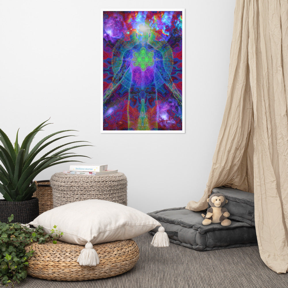 Metatron framed photo paper poster